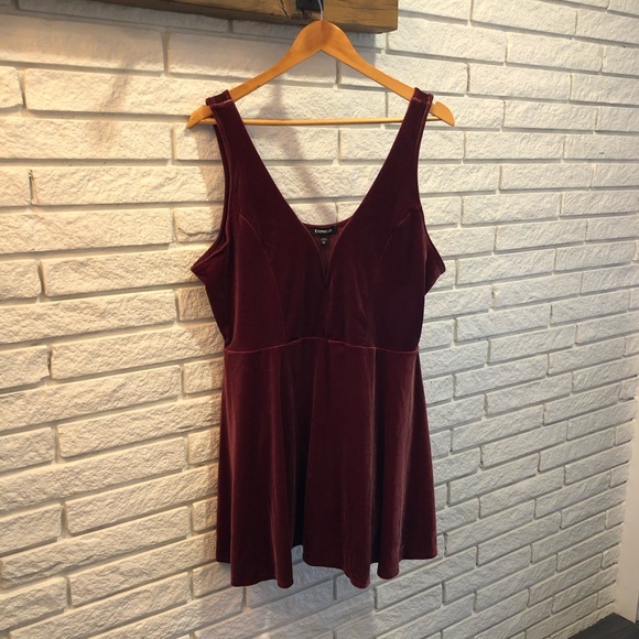 BNWT Express Velvet Dress sz L - Picture 3 of 4